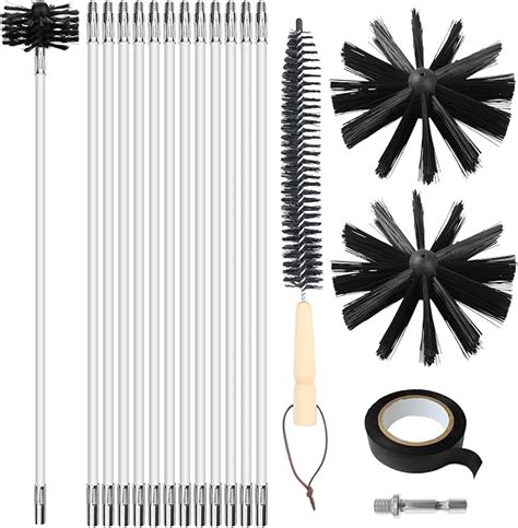 Attrezzi per la pulizia di una canna fumaria