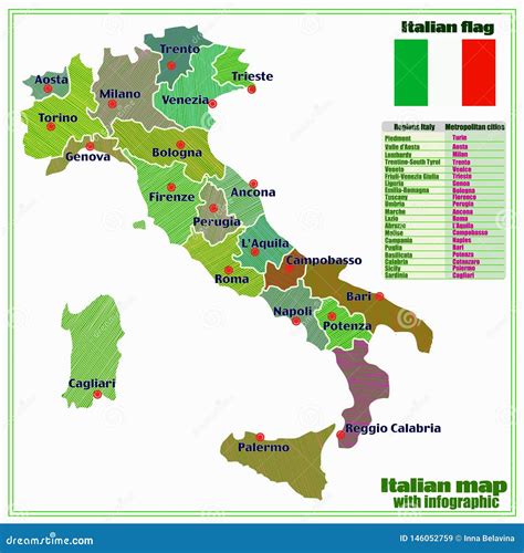 Mappa dell'Italia con indicati i principali centri di cura per la depressione