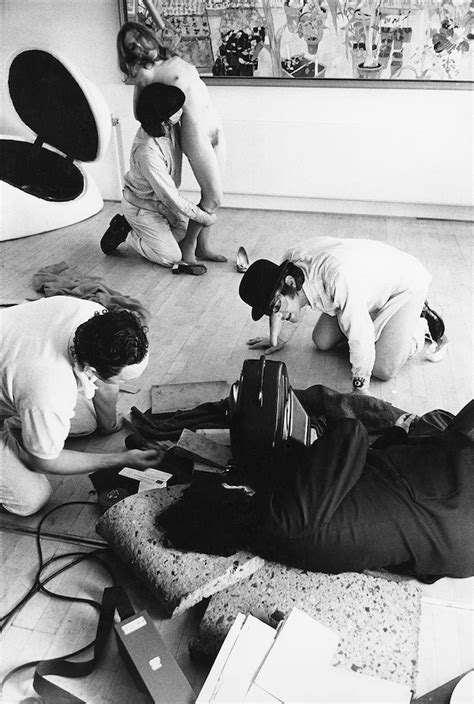 Stanley Kubrick sul set di Arancia Meccanica