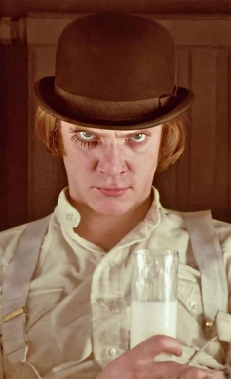 Malcolm McDowell nei panni di Alex DeLarge