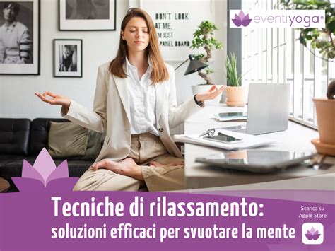 Illustrazione di una persona che immagina una situazione ansiogena mentre pratica tecniche di rilassamento