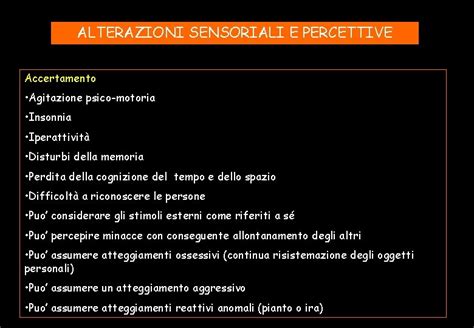 Illustrazione delle diverse modalità sensoriali e delle possibili alterazioni nell'autismo