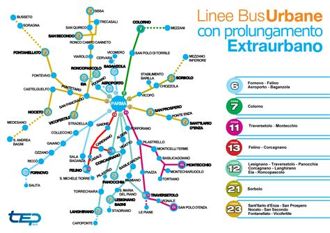 mappa delle linee di autobus di Ardea