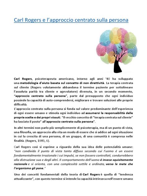 diagramma approccio terapeutico centrato sulla persona