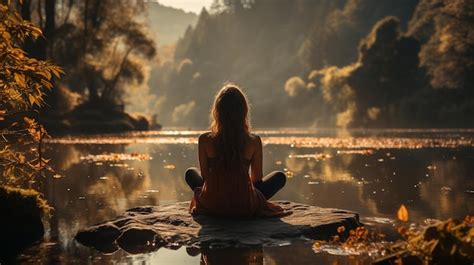 persona che medita in natura