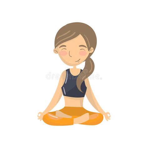 Illustrazione stilizzata di una persona che medita con simboli di pensieri positivi