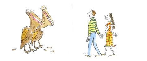 Illustrazione di Quentin Blake che mostra un bambino con un'espressione determinata
